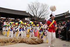 Jeongwol Daeboreum celebration at Namsangol Hanok Village in Seoul, 2013