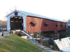 Rebuilt Bridgeton Covered Bridge in Parke County, Indiana