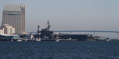 San Diego Aircraft Carrier Museum and San Diego-Coronado Bay Bridge