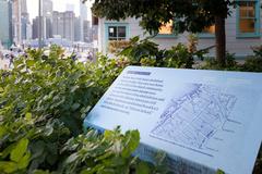 Fulton Ferry Landing historical sign, Brooklyn Bridge Park