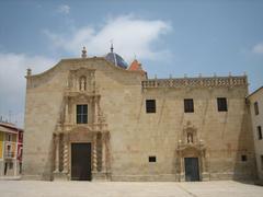 main facade of the Monastery of Santa Faz in Alicante Spain