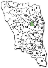 Map of Buchireddypalem mandal in Nellore before 2022