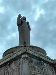 Buddha statue at Hussain Sagar Lake in Hyderabad