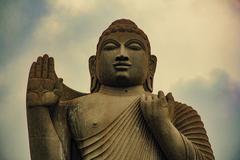 Lord Buddha Statue at Tank Bund in Hyderabad, August 2019