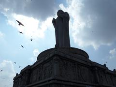 Lord Buddha statue at Lumbini Park, Hyderabad