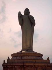 Photograph of a Buddha statue in an ASI monument