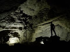 Interior of Camerone dell'orda in Pissatela cave at Buso della rana