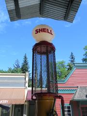 Shell sign at Burnaby Village Museum