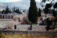 Dafni Monastery view from the south in 1975