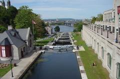 Rideau Canal with boats in 2004