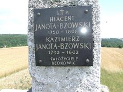 plaque from the cross on Kopiec Bzowskich