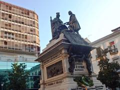 Monument to Christopher Columbus and Queen Isabella in Granada, Spain