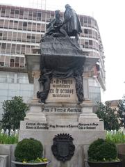 Granada Plaza de Isabel la Católica monument to Isabel la Católica and Columbus by Mariano Benlliure 1892