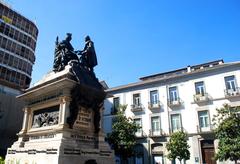 Statue of Columbus and Isabel of Castile in Granada