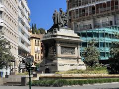 Monument to Isabel la Católica at Plaza Isabel la Católica in Granada