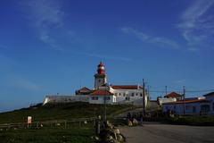 Cabo da Roca cliffs and lighthouse in Portugal