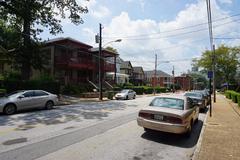 Auburn Avenue at Martin Luther King Jr. National Historic Site in Atlanta, Georgia