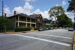 Auburn Avenue at Martin Luther King Jr. National Historic Site in Atlanta, Georgia