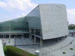 Front view of Alexandrina, a historical architectural structure