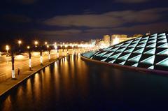 Buenos Aires waterfront at night