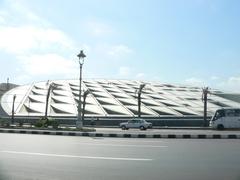 facade of the Bibliotheca Alexandrina in Egypt