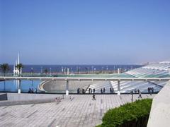 Bibliotheca Alexandrina viewed from second floor cafe