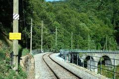 Viaduc de la Baye de Clarens of the Museumsbahn Blonay–Chamby in August 2008