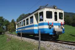 Historic train at Blonay–Chamby Museum Railway on September 10, 2011