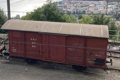 Closed wagon CEV 37 by Blonay-Chamby Museum railway