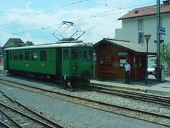 Vintage train at Blonay-Chamby museum station