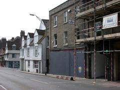 Former Castle Street post office building, boarded up