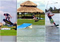 Wakeboarders at Camsur Watersports Complex