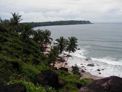 scenic coastal view of Canacona with blue waters and lush greenery