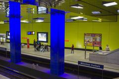 Münchner Freiheit U-Bahn station in Munich