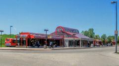 Hurdman transit station in Ottawa from the south-southeast, April 2009