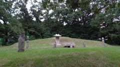 Graveyard of Lord Chungik Sin Gyeongjin cultural heritage monument in South Korea