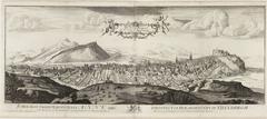 Panoramic view of Edinburgh from Calton Hill, drafted around 1690