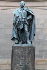 King Edward VII statue in front of Holyrood Palace, Edinburgh