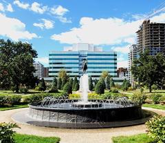 Sheldon M. Chumir Centre behind Central Memorial Park