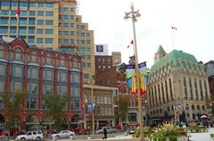 Confederation Square in downtown Ottawa facing Elgin Street and Sparks Street