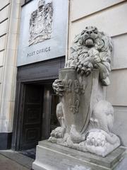 Panoramic view of a post office building