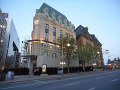 Central Post Office and Langevin Block at the corner of Sparks and Elgin Streets in Ottawa