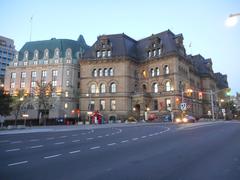 Corner of Elgin and Wellington Streets with Central Post Office and Langevin Block