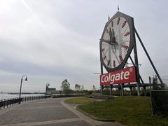 Colgate Clock in Downtown Jersey City, New Jersey on September 30, 2022