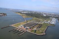 Central Railroad of New Jersey Terminal aerial view