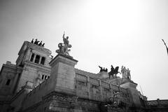 Trevi Fountain in Rome on a sunny day with tourists