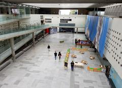 Interior view of Centro Cultural La Moneda in Santiago, Chile