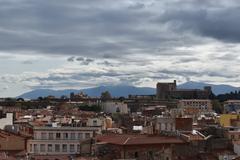 View from the roof of the Castillet in Perpignan