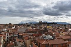 roof view from Castillet in Perpignan