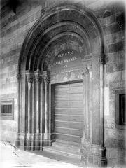 Entrance door of the chapel at Citadelle in Perpignan